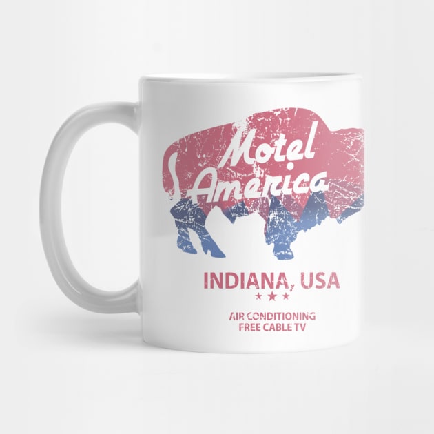 American Gods Motel America (washed out and weathered) by GraphicGibbon